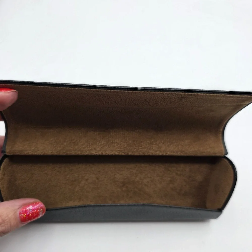 Burberry‎ Black Textured Hard Case for Glasses Sunglasses Eyewear Storage Luxury